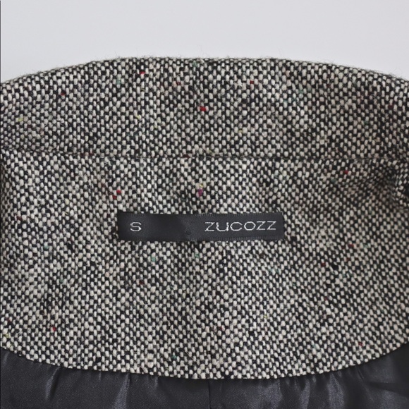 Zucozz Black and White Tweed Boucle Blazer Jacket - Small - Picture 3 of 5